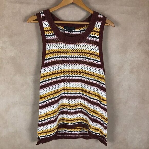 SANCTUARY Crochet Sweater Vest NWT Large - Picture 2 of 12